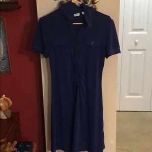 Blue dress with color